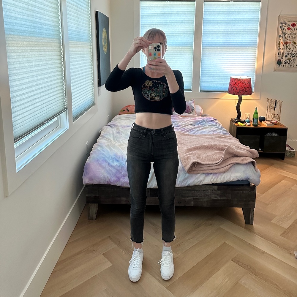 Abercrombie & Fitch super skinny ankle high rise jeans